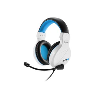 Auscultadores Gaming Sharkoon RUSH ER3 | Azul, Branco - 1