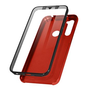 Capa Avizar para Xiaomi Redmi Note 8 | Verso Rígido e Frente Flexível - Vermelho - 1