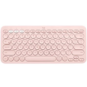 Teclado Wireless Logitech K380 Multi-Device | Idioma: Suíço | Rosa - 1
