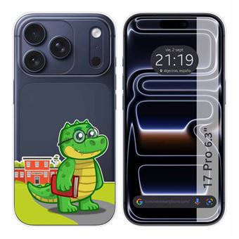 Capa Tumundosmartphone de Silicone Transparente para iPhone 17 Pro (6.3) | Coco Drawings design - 1