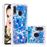 Capa Magunivers para Samsung Galaxy A20E/A10E e TPU Brilho Líquido Quicksand à Prova de Choque Borboleta Azul_0