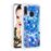 Capa Magunivers para Samsung Galaxy A20E/A10E e TPU Brilho Líquido Quicksand à Prova de Choque Borboleta Azul_2