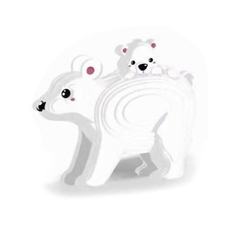 Puzzle 3D DAM | papelão Urso Polar | 28peças - 1