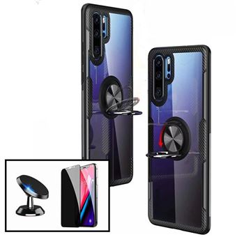 Kit Phonecare | Película 5D Anti-Spy + Capa 3x1 Clear Armor + Suporte Magnético Carro para iPhone 11 Pro Max - Transparente/Preto - 1