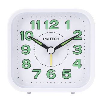 Relógio Despertador Analógico Pritech PBP-959 | Branco - 1