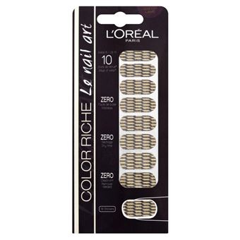 Adesivos de Unhas Nail Art L'oreal Color Riche Le Nail Art Stickers Or Lame - 1