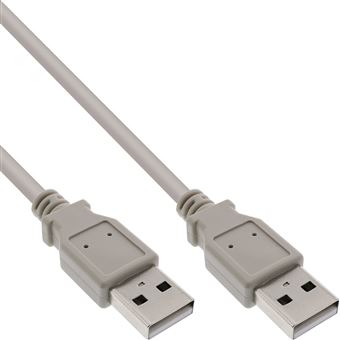 InLine 34350H cabo USB 5 m USB A Bege