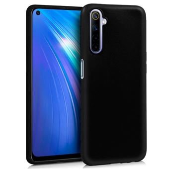 Capa traseira para Realme 6 COOL em Silicone Preto - 1