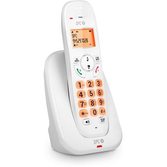 Telefone Fixo Sem-fios SPC Kairo com Teclas e Ecrã Iluminados | Identificação de Chamadas | Modo ECO e bloqueio de chamadas - Branco - 1