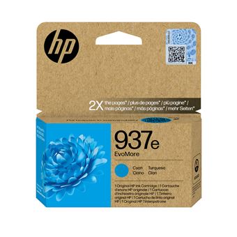 Original HP Tinteiro EvoMore 937e Original Ciano | Preto - 1