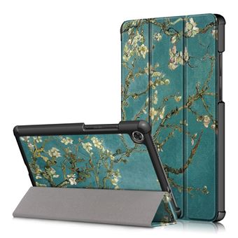 Capa Magunivers para Lenovo Tab M8 TB-8505| PU |impressão padrão com suporte dobrável em três partes flor de pêssego - 1