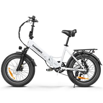 Bicicleta Elétrica SAMEBIKE LOTDM200-II | 48V | 10ah | 500W | 60km | Branco - 1