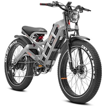 Bicicleta Elétrica eAhora Romeo PRO | 48V | 60ah | 1200W | Prateado - 1