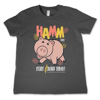 T-shirt para Criança Toy Story - HAMM Kids | Cinzento Escuro | 8 Anos - 1