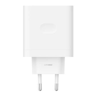 Carregador de Dispositivos Móveis OPPO Supervooc | Branco - 1