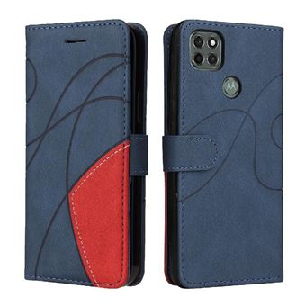 Capa Flip FLOODKING para Samsung Galaxy Motorola MOTO G9 Power | Couro | Porta-Cartões | Azul - 1