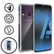 Capa Flip Avizar para Samsung Galaxy A40 360ª de Silicone e policarbonato Transparente