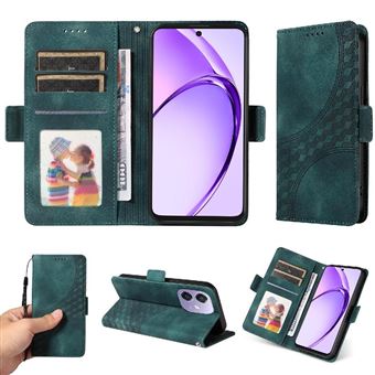 Capa FLOODKING para OPPO A5x 4G/5G | Design Acolchoado | Couro PU Premium | Verde - 1