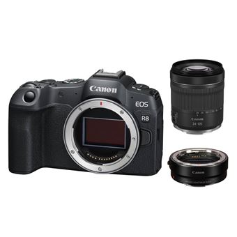 Canon EOS R8 Body+EF-EOS R Mount Adapter+Canon RF 24-105mm f4-7.1 IS STM - 1