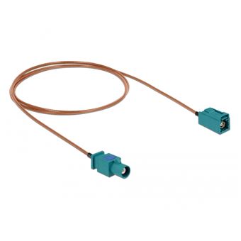 Cabo Coaxial DeLOCK 90002 | Bege, Azul - 1