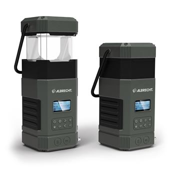 Lanterna de Campismo com Bateria Albrecht DR 114 DAB | Preto - 1