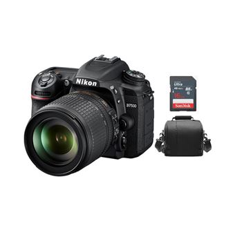 Pack Nikon D7500 KIT AF-S 18-105MM F3.5-5.6G ED VR + Bolsa + Cartão SD de 16 GB - 1