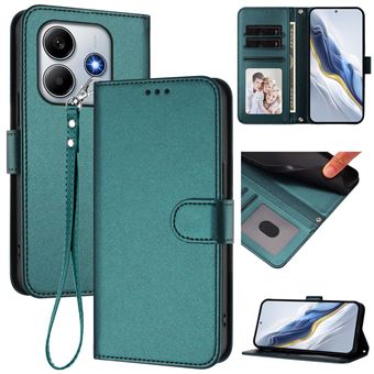 Capa com Carteira FLOODKING para Xiaomi Redmi Note 14 5G | Fecho Magnético | RFID | Carregamento Sem Fios | Verde Escuro - 1