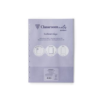 Recarga EcoSmart Ambar ClassroomMates | A4 | 50 Folhas | 100G | Liso - 1