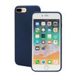 Capa Magunivers silicone borda enrolada suave azul escuro para Apple iPhone 8 Plus/7 Plus