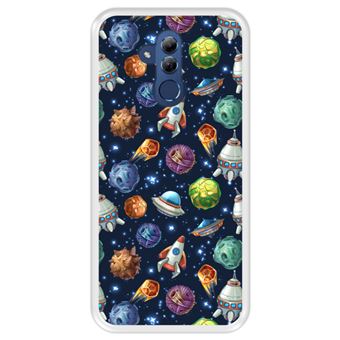 Capa Tpu Hapdey para Huawei Mate 20 Lite | Design Invasão Espacial - Transparente - 1