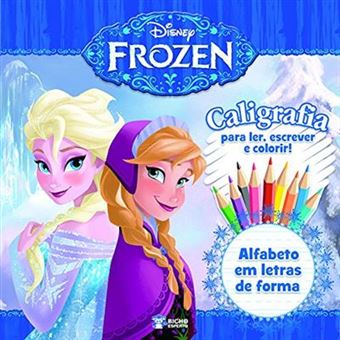 Caligrafia. Alfabeto Em Letras De Forma - Coleção Disney Frozen