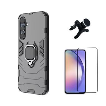 Kit Película de Vidro Temperado Gorilasglass + Capa de Proteção Militar Magnética + Suporte Magnético com Pernas GIFT4ME para Samsung Galaxy A36 5G | Preto - 1