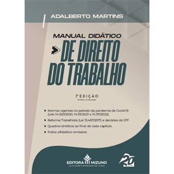 Manual Didático De Direito Do Trabalho - Vol. 7 - 1