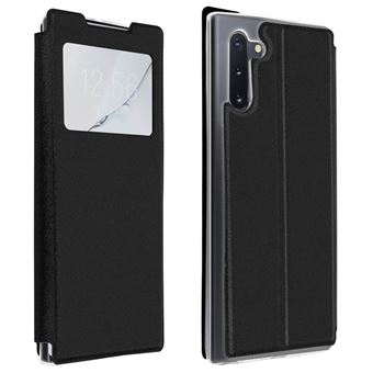 Capa de Proteção Avizar para Galaxy Note 10 Folio | Janela | Suporte Vídeo - Preto