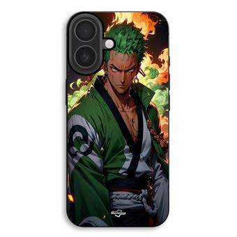 Capa Maniacase para iPhone 17 | One Piece Zoro manga anime 3D art - 1