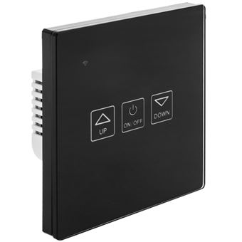 Interruptor de Toque Inteligente Regulável BeMatik | Compatível com Google Home, Alexa e IFTTT - Preto - 1