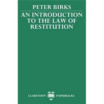 An Introduction to the Law of Restitution - 1