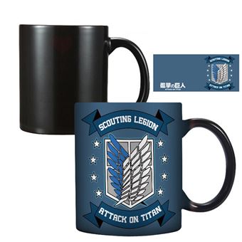 Caneca Termosensível Good Deal Attack on Titan Azul | 8.2x9.5cm - 1