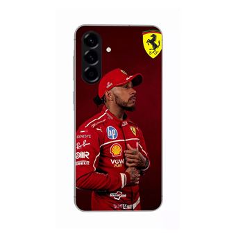 Capa Maniacase para Samsung Galaxy A56 | Lewis Hamilton - Papel de parede oficial da Ferrari - 1