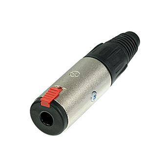 Conector Neutrik NJ3FC6 | Vermelho, Prateado - 1