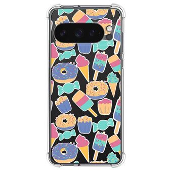 Capa de Silicone TUMUNDOSMARTPHONE para Google Pixel 9 Pro 5G anti-choque | desenhos Sweets 02 - 1