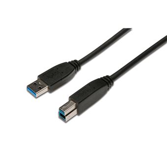 Cabo USB ASSMANN Electronic AK-300115-018-S 1.8m USB A USB B Preto
