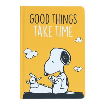 Bloco de Notas A5 Erik Editores Premium Good Things Take Time-Snoopy - 1