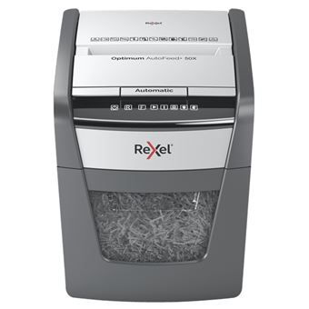 Destruidora de Papel Rexel Optimum AutoFeed+ 50X | Cinzento - 1