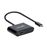 Hub de interface manhattan 153416 usb 3.2 gen 1 (3.1 gen 1) type-c preto_1
