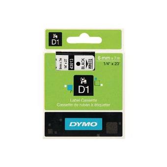 Fita Para Rotuladora Dymo D1 Preto Envelope Branco 6Mm (A) X 7M (L) - 1