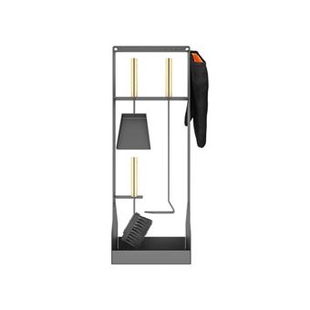 Conjunto de Ferramentas para Lareira OutInFire | 3 Peças | Aço e Madeira - Set 5 SL - 1