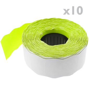 Rolo PrimeMatik 800 Etiquetas Adesivas Amarelo 22X12 mm 10 Unidades - 1