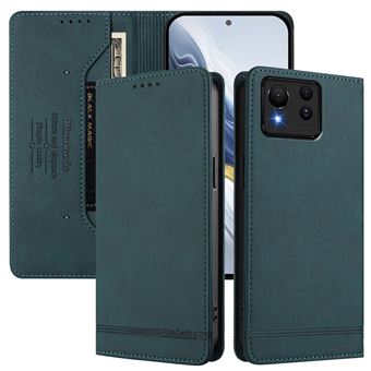 Capa FOXDOCK Tipo Carteira Flip para ASUS Zenfone 11 Ultra com Bloqueio RFID | Fecho Magnético | Pele PU  | Verde - 1