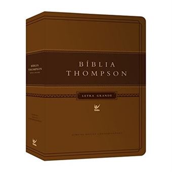 Bíblia Thompson. Letra Grande. Capa Marrom Claro E Escuro - 1